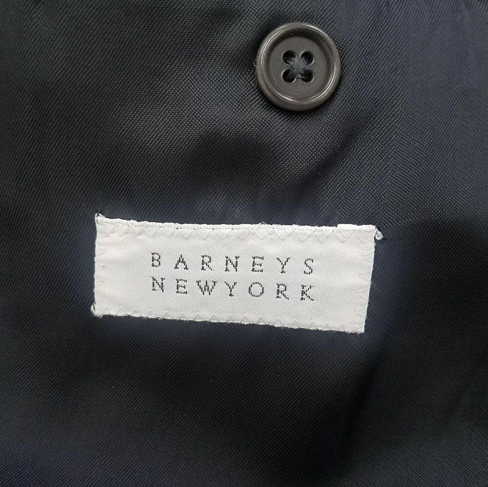 Barneys New York Three Button Wool Blend Blazer